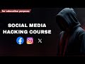 How Hackers Hack Social Media | Full Ethical Hacking Course | Cybersecurity Awareness