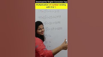 Multiplication of Numbers Ending with 9 | Vedic #Maths #shorts #ytshorts