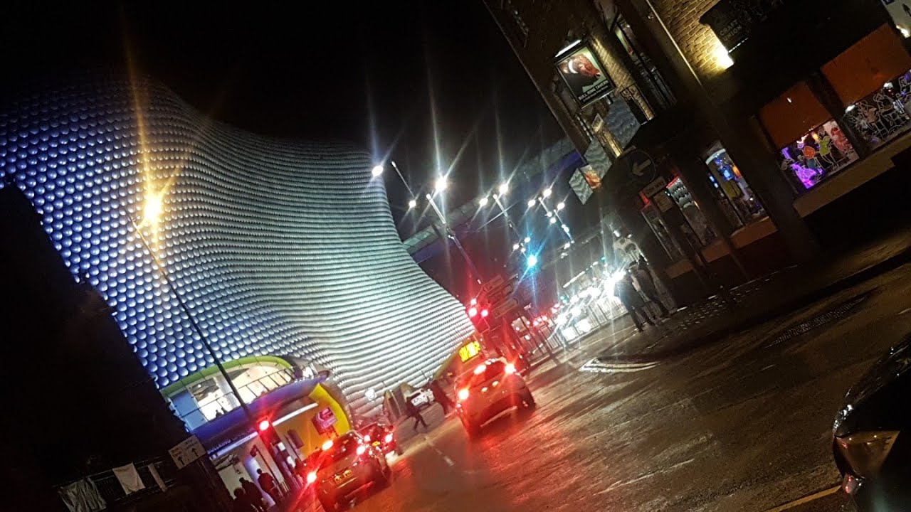Christmas Decorations in Birmingham City Centre, UK Bullring & Grand