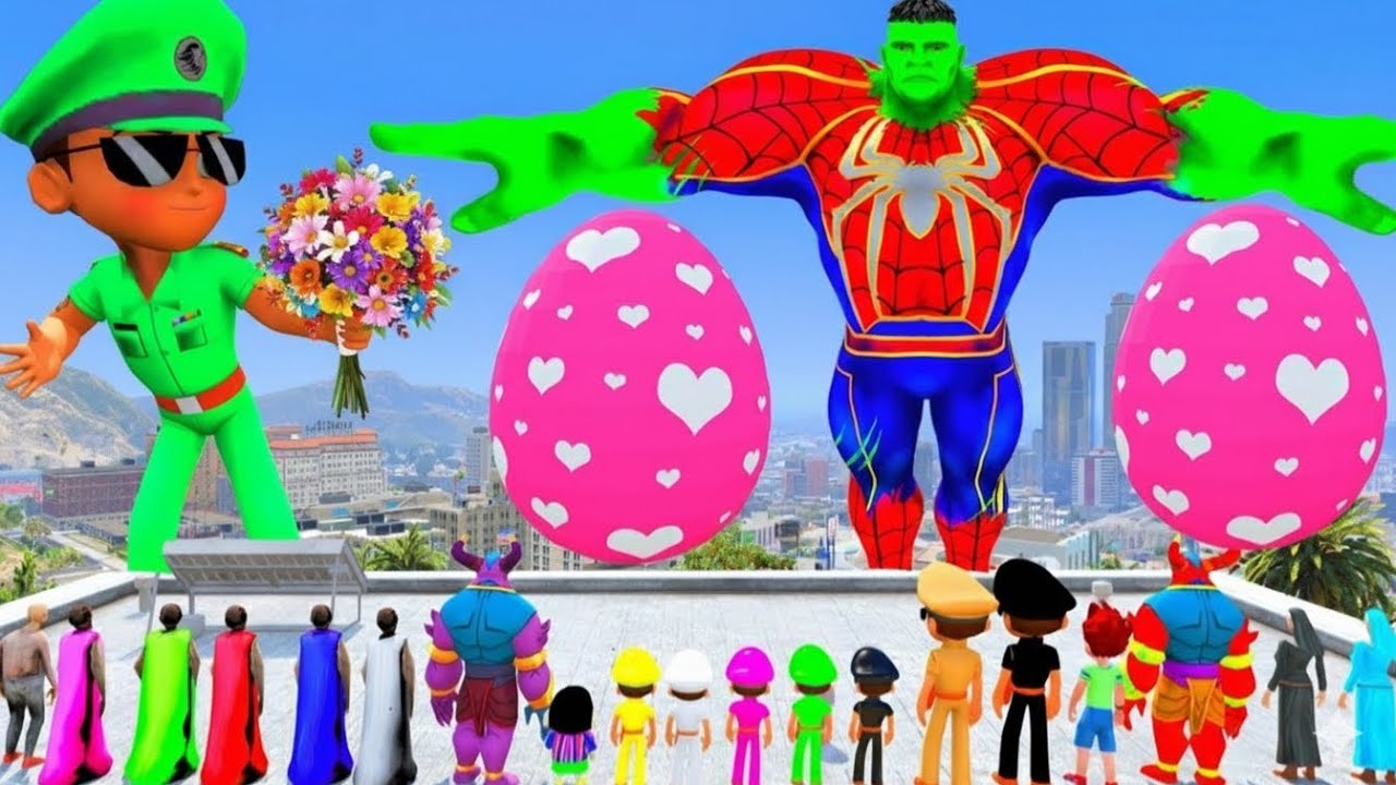 Giant Hulk Try To Play Little Singham In Gta 5 😰 | Gta 5 Gameplay