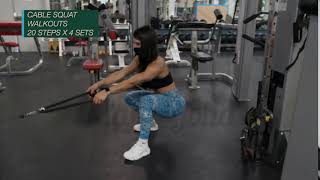 Cable Squat Walkouts