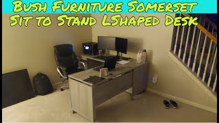 Bush Furniture Somerset Sit to Stand L Shaped Desk Review