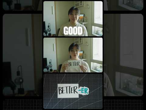 Can you guess what the topic is for today’s episode of Good, Better, Better-er? 😁