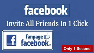 how to invite all friends to like a page on facebook in one click