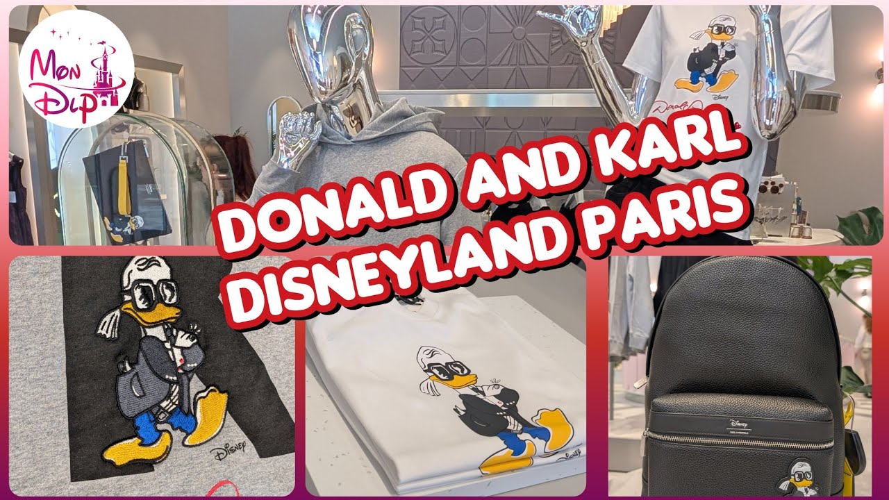 Karl Lagerfeld collection Donald and Karl disponible à Disneyland Paris dans le Disney Village