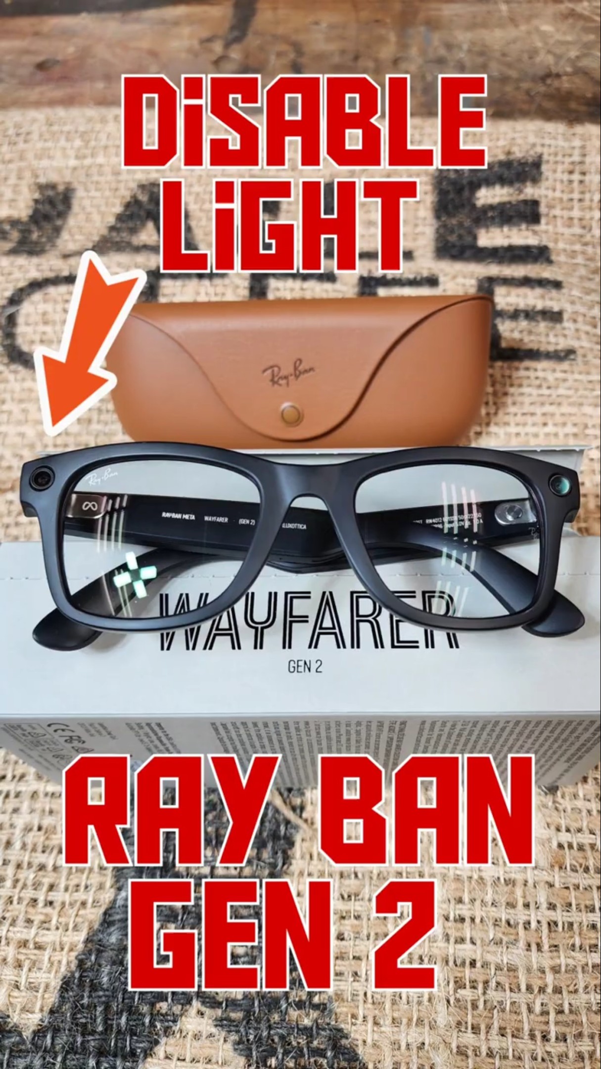 Disable Ray Ban Meta Gen 2 Light - YouTube