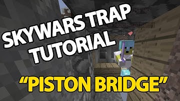 "Piston Bridge" - Hypixel Skywars Trap Tutorial - Minecraft // defib