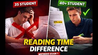 “What a 40+ Student Does in Reading Time (Methods Exam 1 Strategy)”