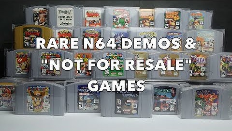 Rarest Nintendo 64 Games Of All Time | Most Expensive N64 Games: N64 NFR Not For Resale
