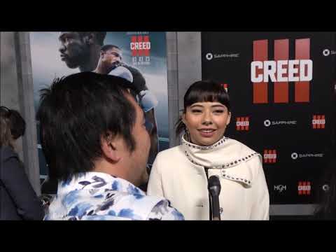 Xochitl Gomez Carpet Interview at Creed III Los Angeles Premiere