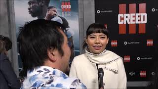 Xochitl Gomez Carpet Interview At Creed Iii Los Angeles Premiere
