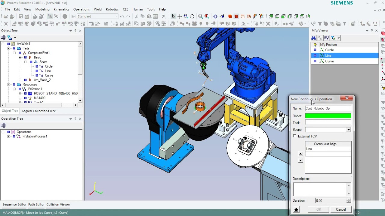 ARC-Welding 3/11 - Create Continuous feature