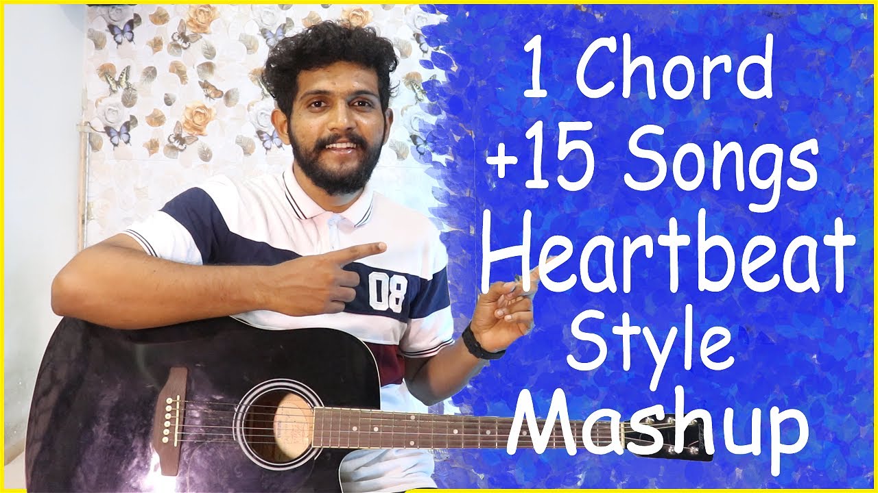 1 Chord/ 1 Trick | 15+ Superhit Songs Heartbeat style Mashup Lesson || by Kaustubh naik