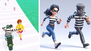 Girl Run 3D |Catch The Thief All Levels #2 - iOS/ Android screenshot 2