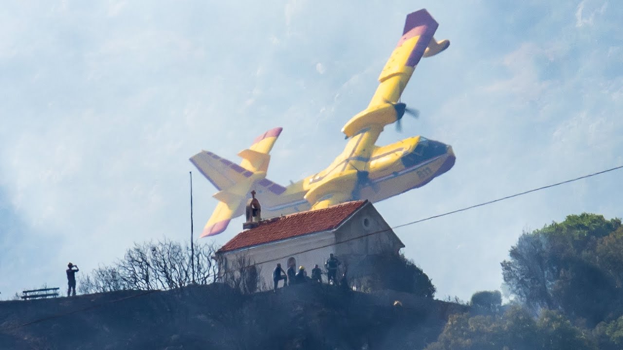 INTO THE FIRE! - Canadair CL-415 Firefighting - Croatian Air Force 2025