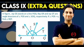 In Fig. 6.10, ray OS stands on a line POQ. Ray OR and ray OT are angle bisectors of ∠ POS and ∠ SOQ