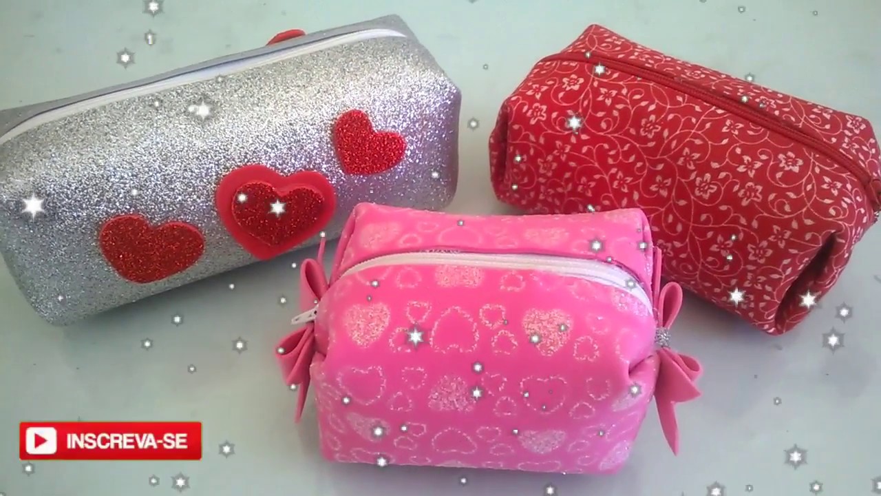 D I Y/Nécessaire em  E V A com zíper, fácil e rápido de fazer!!!