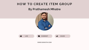 How to Create Item Group