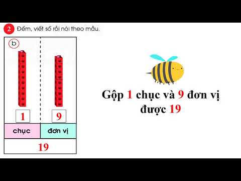 Chục - Đơn vị (tiết 2) - môn Toán lớp 1