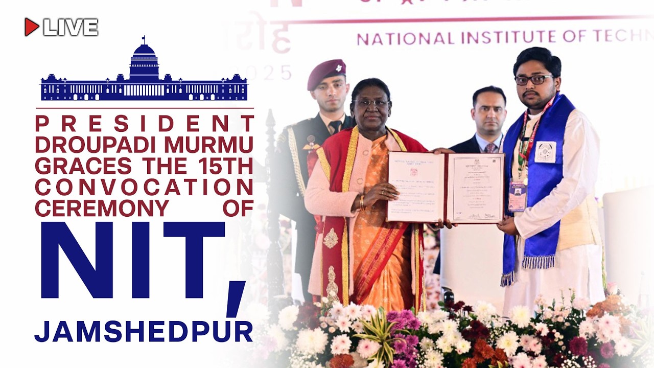 President Droupadi Murmu graces the 15th convocation ceremony of NIT, Jamshedpur