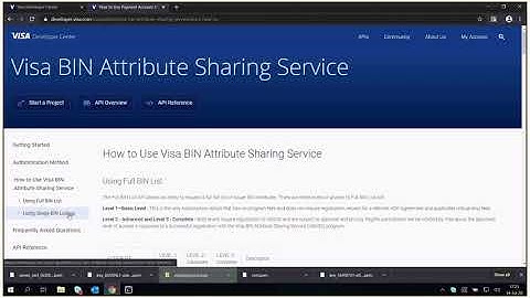 How to Connect to the Visa BIN Attribute Sharing Service APIs