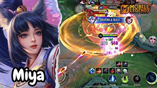 Miya Gameplay MLBB – Carrying the Entire Match