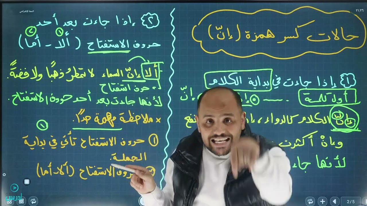 كسر همزة ان -  أ. ياسر البشتاوي #ادرس_جو #توجيهي