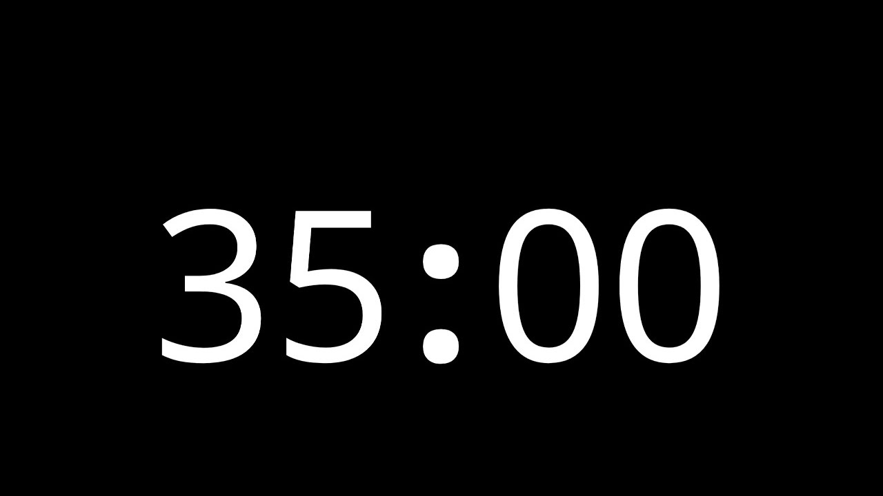 35 Minute Countdown Timer - YouTube
