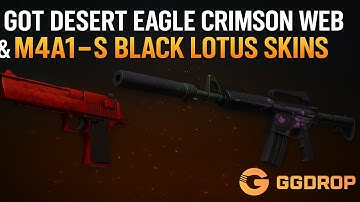 CS2 Case Opening | I Got Desert Eagle Crimson Web and M4A1-S Black Lotus Skins at GGDrop