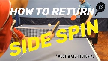 How to Return SIDE SPIN Serve