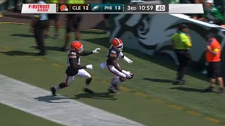KJ Henry Returns The Favor With His Own PICK 6 - BROWNS vs EAGLES - NFL 2025-26 PRESEASON WEEK 2