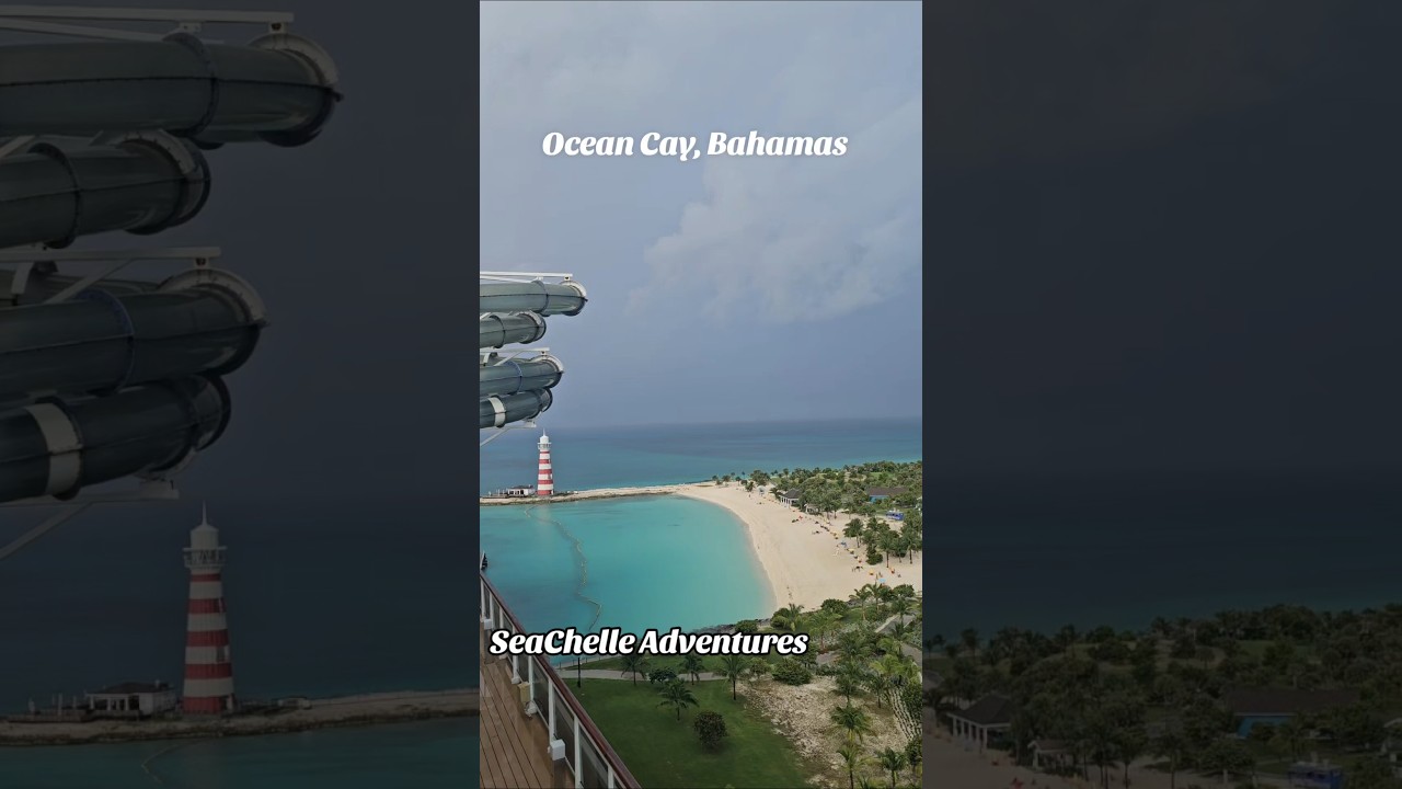 Ocean Cay, Bahamas as seen from MSC Seaside #cruise #oceancay #bahamas #msc #seaside #beach