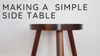 Making a simple modern side table.