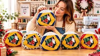 Sew This Before Christmas! 🎁🎄 The Cutest Gift Bag Ever | Fantastic Sewing Tips and Tricks Patchwork
