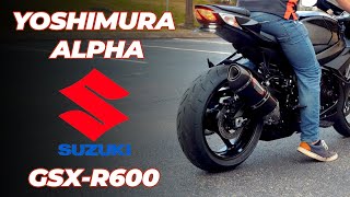 2024 Suzuki GSX-R600 Yoshimura Alpha Slip-On Exhaust