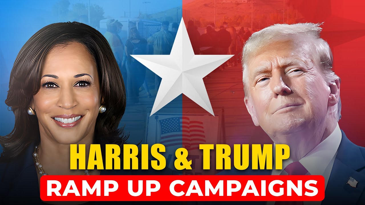 Trump, Harris Ramp Up Campaigns as Election Day Nears - YouTube