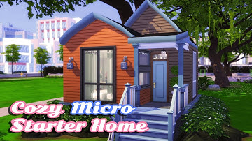 A Cozy Micro Starter Home | The Sims 4: Speed Build [No CC]