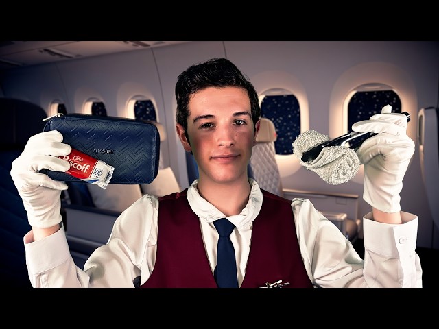 ASMR Delta Long-Haul Overnight Flight Luxury Experience