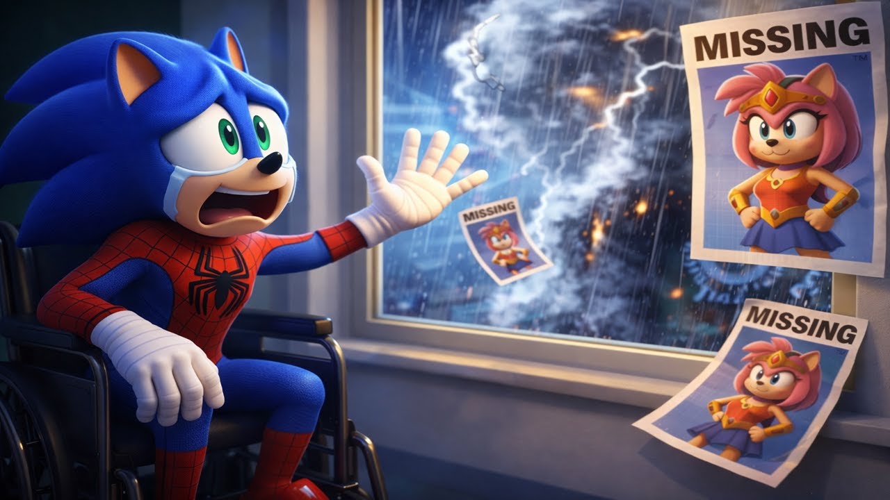 Where Is AMY?! | Spider SONIC’s Rescue Mission Begins - Sonic The Hedgehog 3 Animation