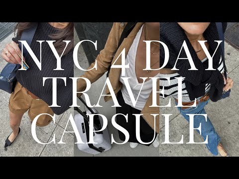 4 Days, 9 Outfits, One Carry-on - NYC Travel Capsule Wardrobe