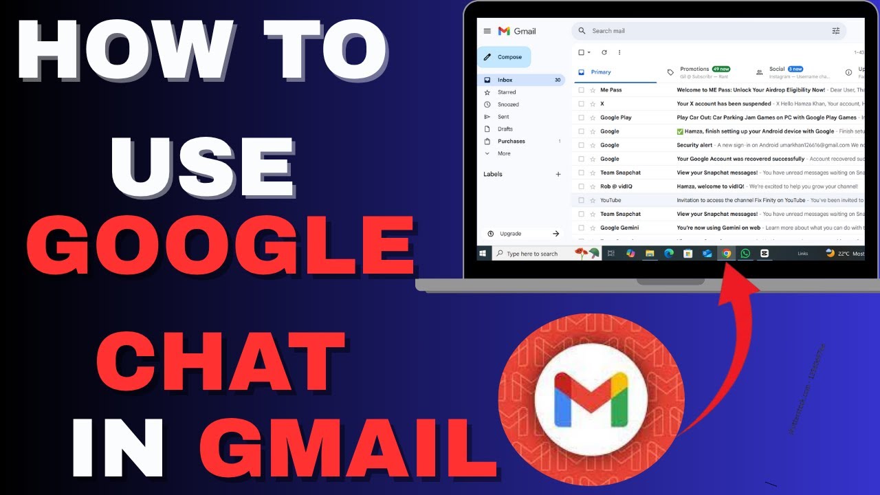 How to Use Google Chat in Gmail | Full Beginner Tutorial 2025