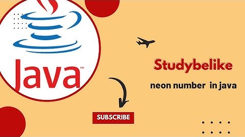 05|| Java program on neon number|| Class 10|| ICSE||CBSE.