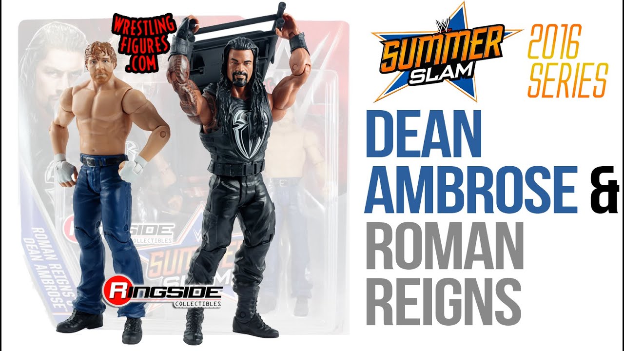 WWE FIGURE INSIDER: Roman Reigns & Dean Ambrose - WWE Battle Packs "SummerSlam 2016" From Mattel