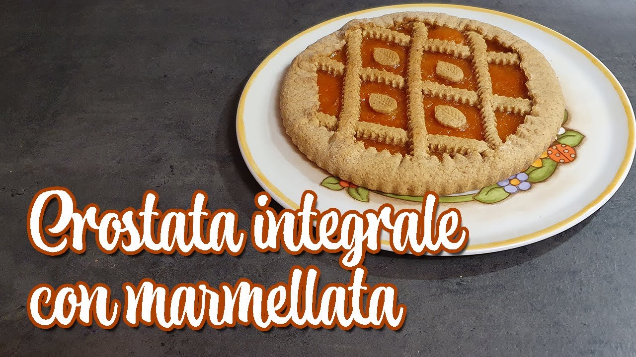 Crostata integrale con marmellata | pasta frolla integrale | senza burro