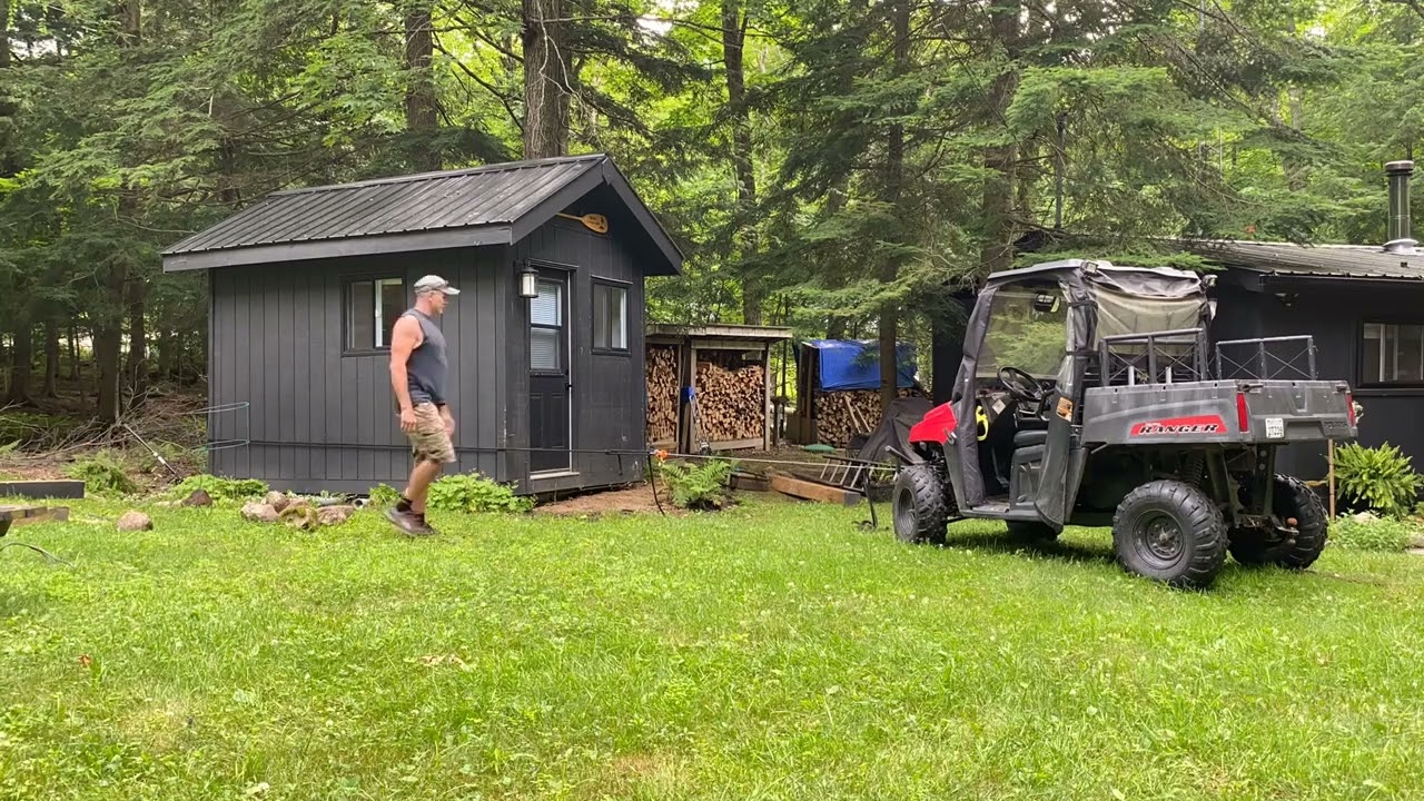 Moving a Shed / Bunkie with PVC pipe rollers