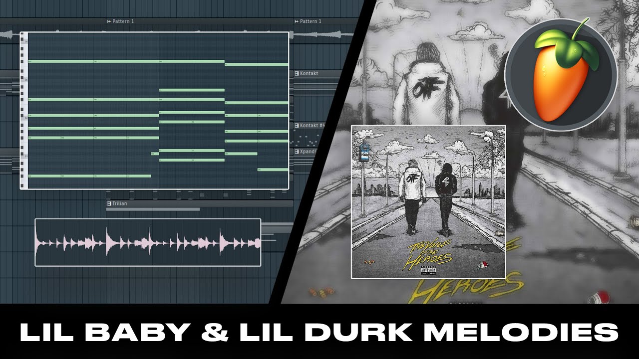 How To Make DARK MELODIES for LIL BABY & LIL DURK BEATS | FL Studio 20 ...