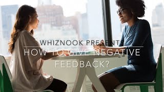 How to give negative feedback? | Anastasia Neddersen