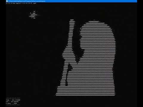 Bad apple, but it's a python console