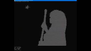Bad apple, but it's a python console