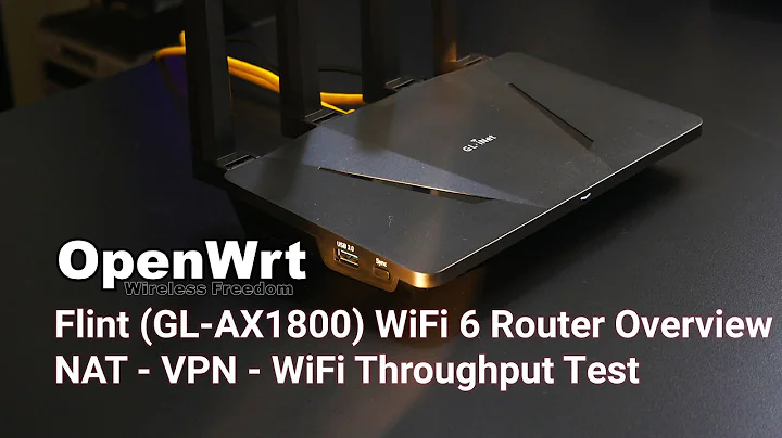 OpenWRT - Flint (GL-AX1800) WiFi 6 Router Overview & Performance Test